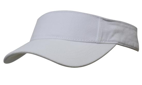 Brushed Heavy Cotton Peak Visor