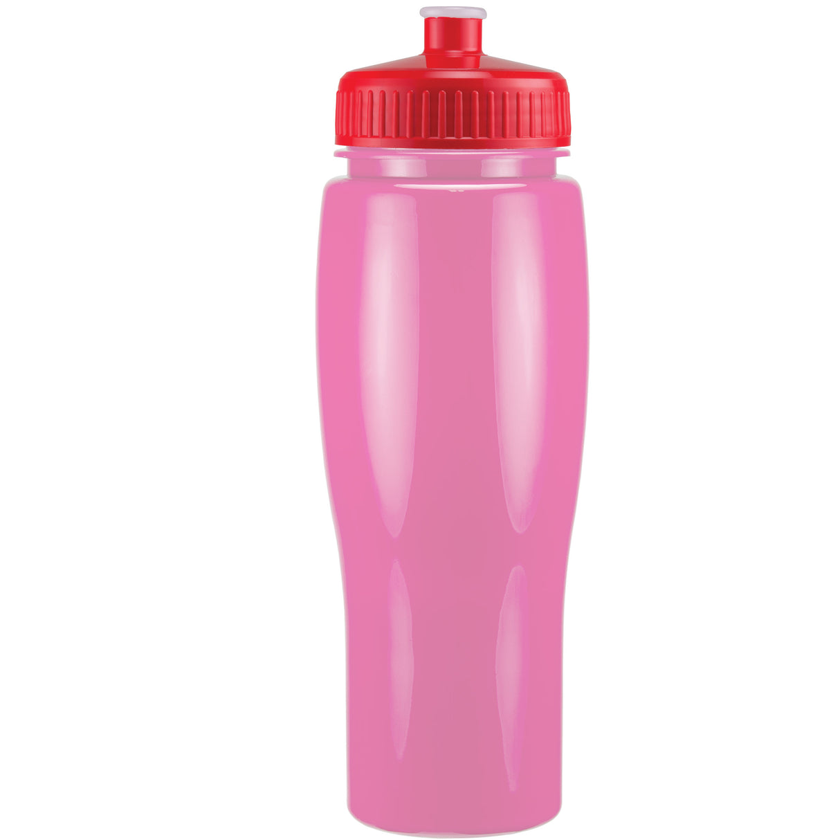 24 Oz. Contour Bottle w/ Push Pull Lid - Solid Colors