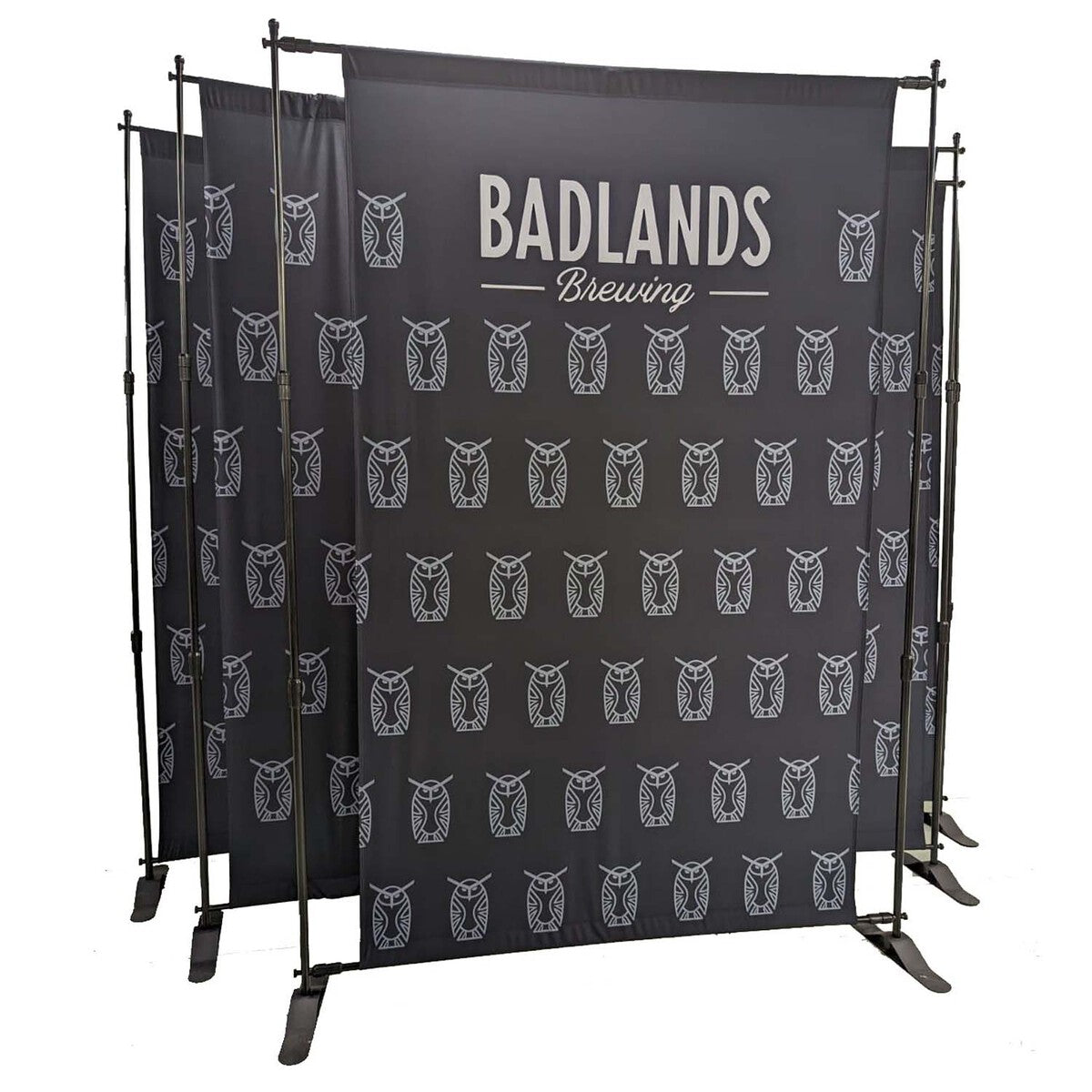 5' Exhibitor Expanding Display Kit, Media Wall, Backdrop, with Full Color Graphics, NO SETUP CHARGE