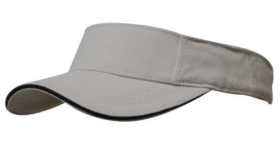 Brushed Heavy Cotton Peak Visor