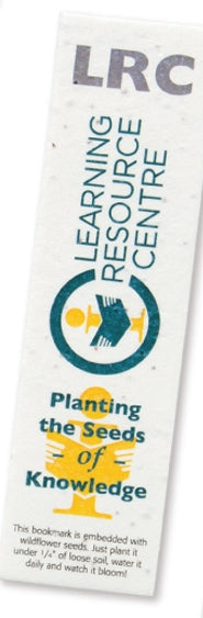 Direct Print Seeded Paper Bookmark (1½"x5")