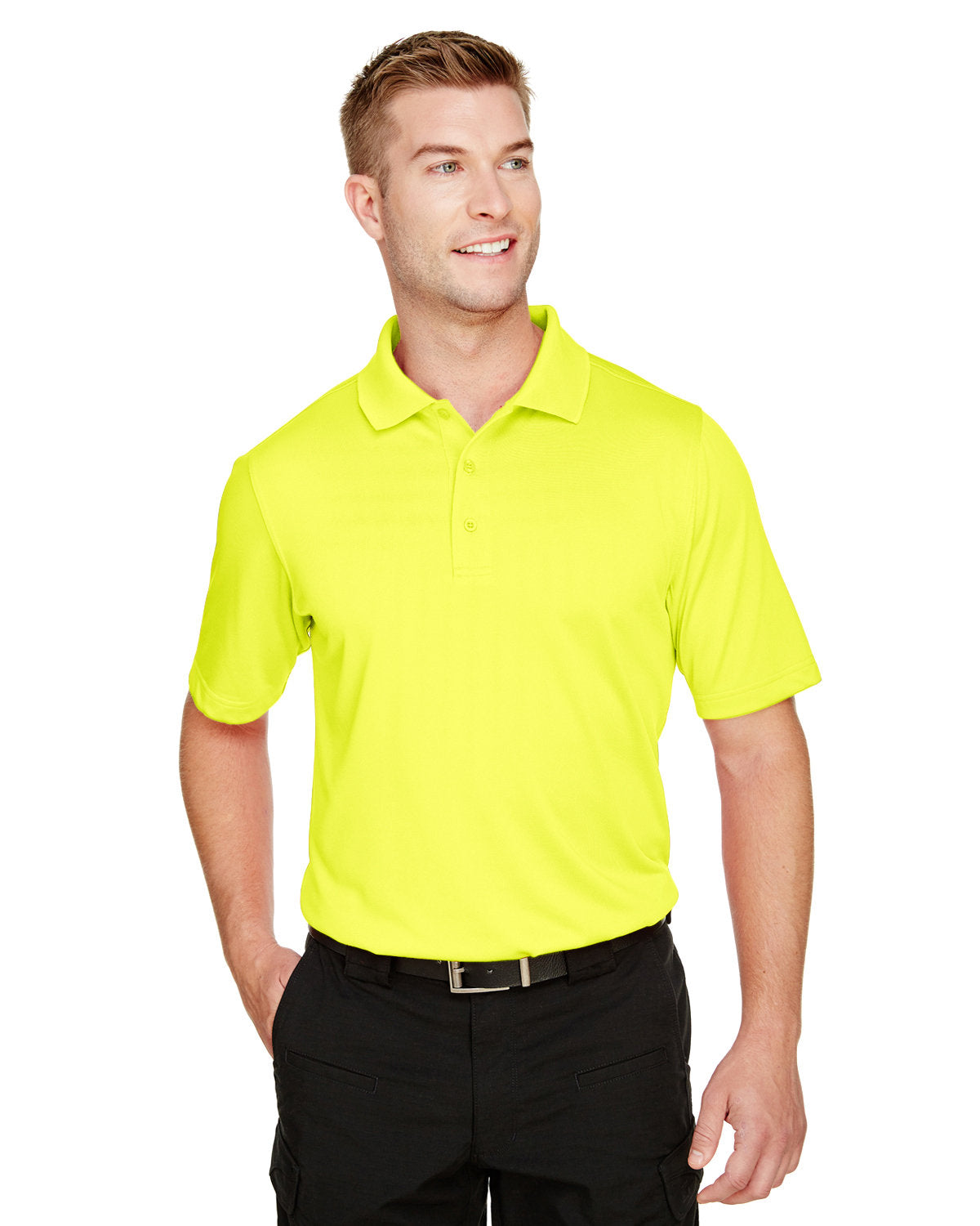 000169 Harriton Men's Advantage Snag Protection Plus Polo