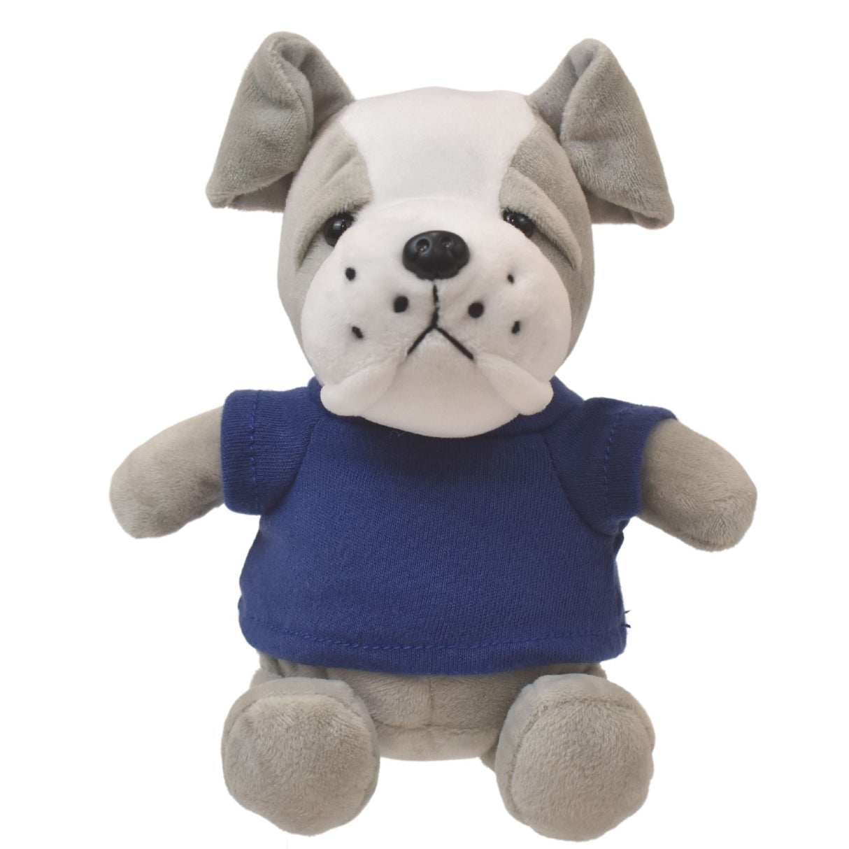 6" Mini Me Gray Brooklyn Bulldog w/T-Shirt
