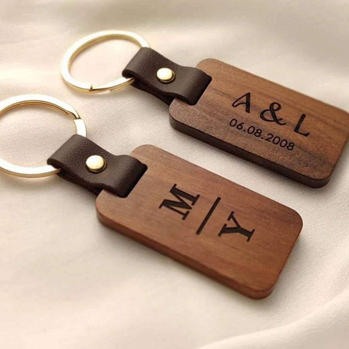 Engraved Wooden Keychain