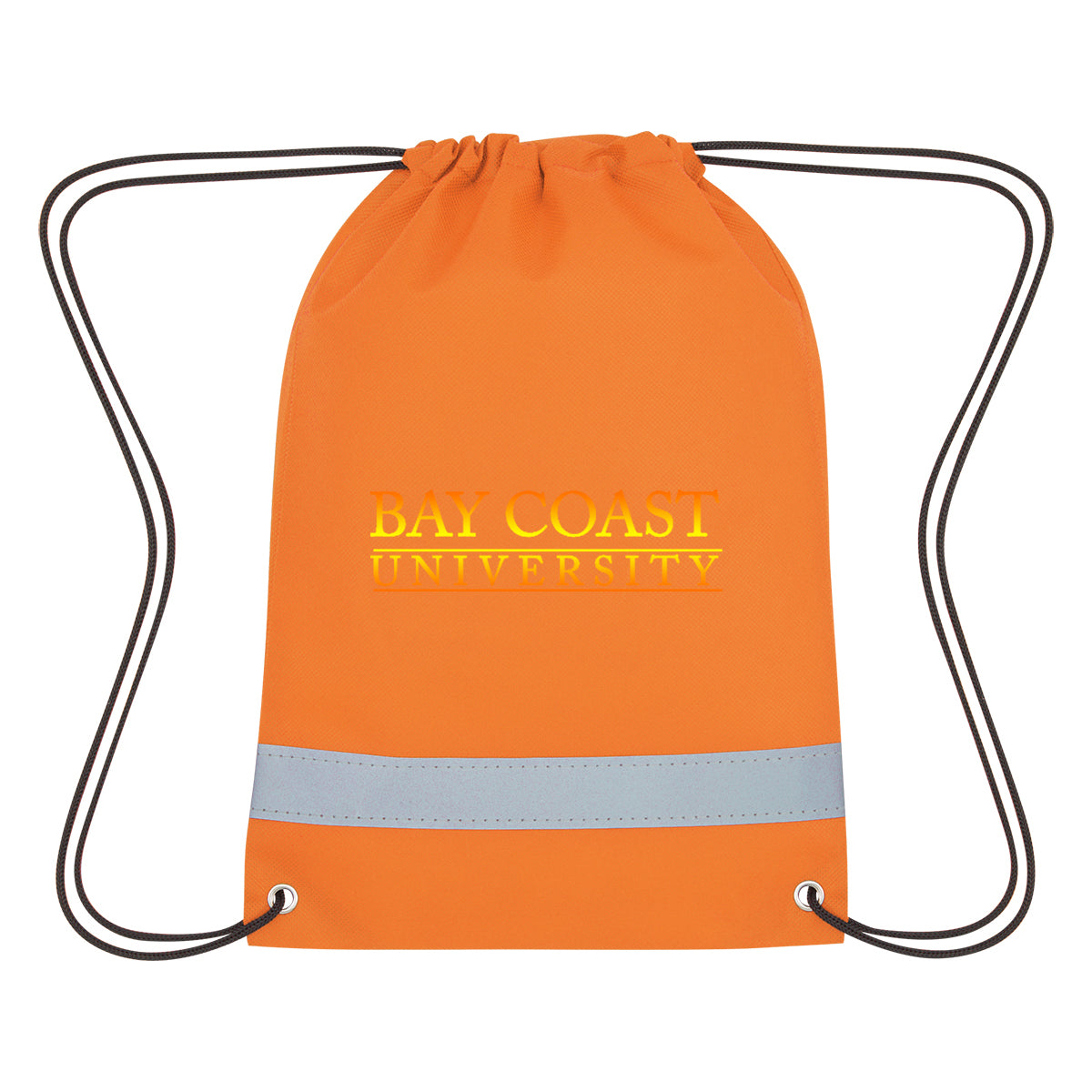 Lil' Bit Reflective Non-woven Drawstring Bag