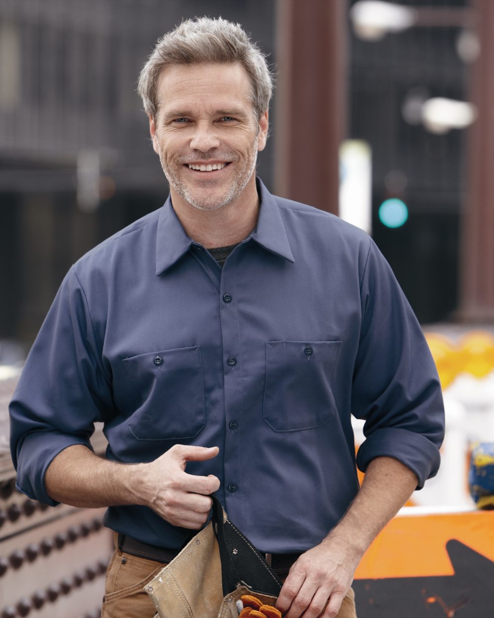 Red Kap Cotton Long Sleeve Uniform Shirt