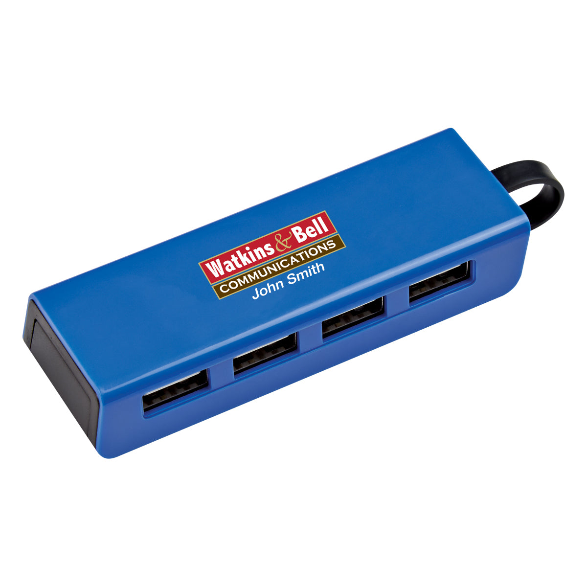 4-port Traveler Usb Hub With Phone Stand
