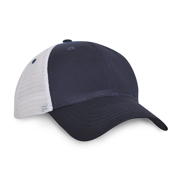 6 Panel Light Brushed Trucker Cap