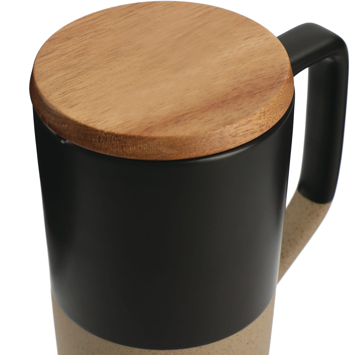 Tahoe Tea & Coffee 16 Oz. Ceramic Mug w/Wood Lid