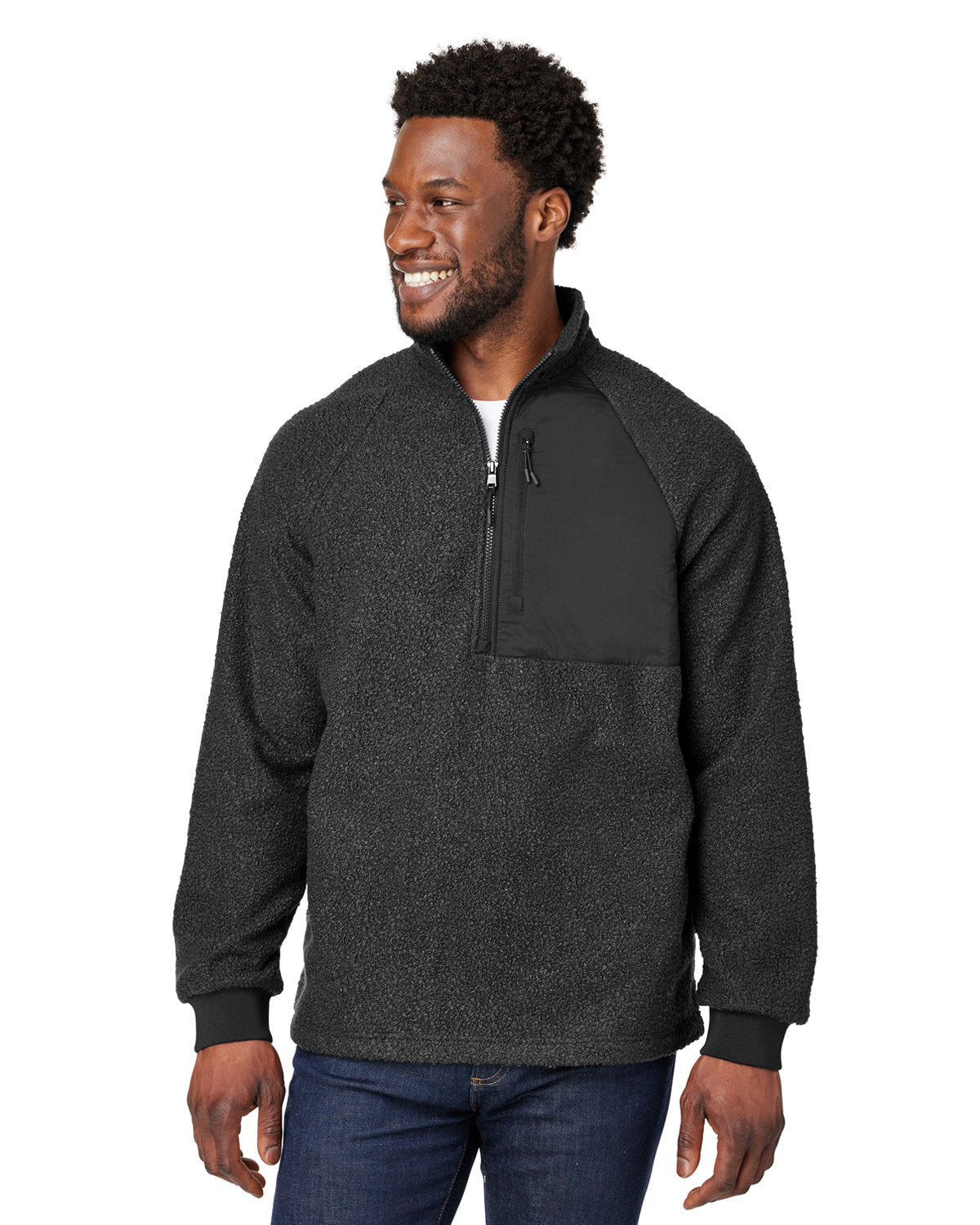 NORTH END Men's Aura Sweater Fleece Quarter-Zip