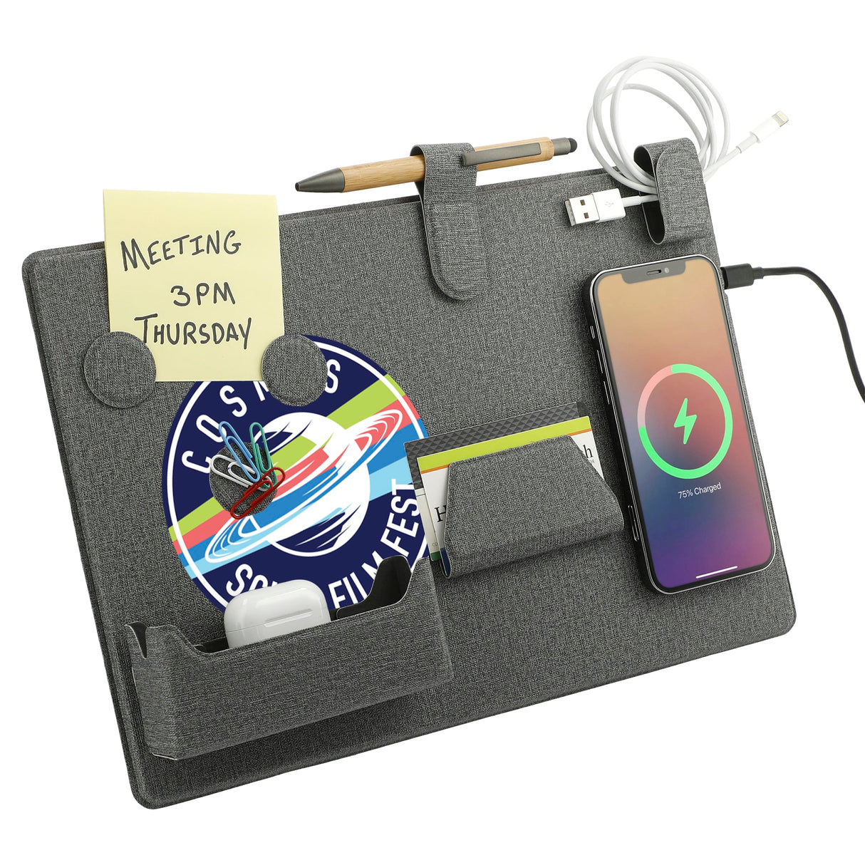 MagClick Fast Wireless Charging Desk Organizer