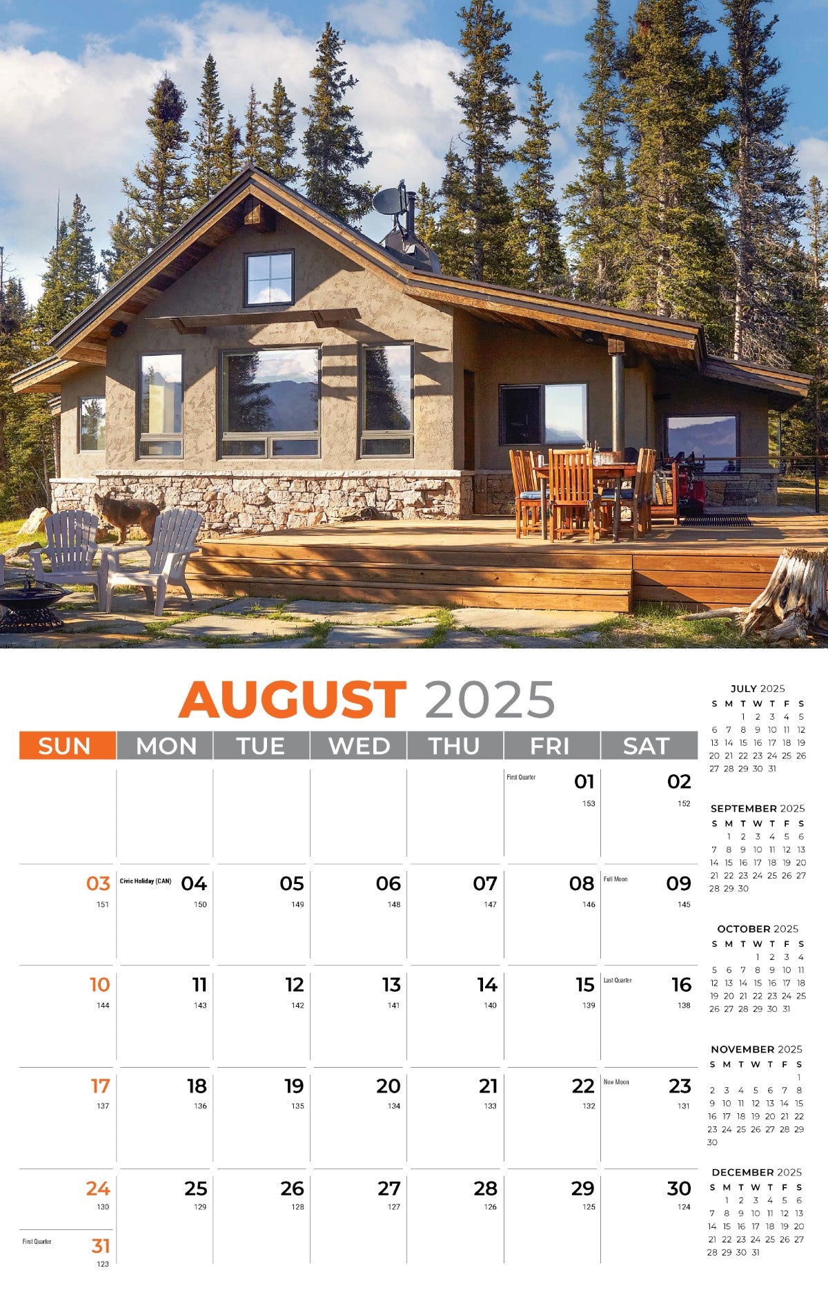 Galleria Wall Calendar 2025 Homes