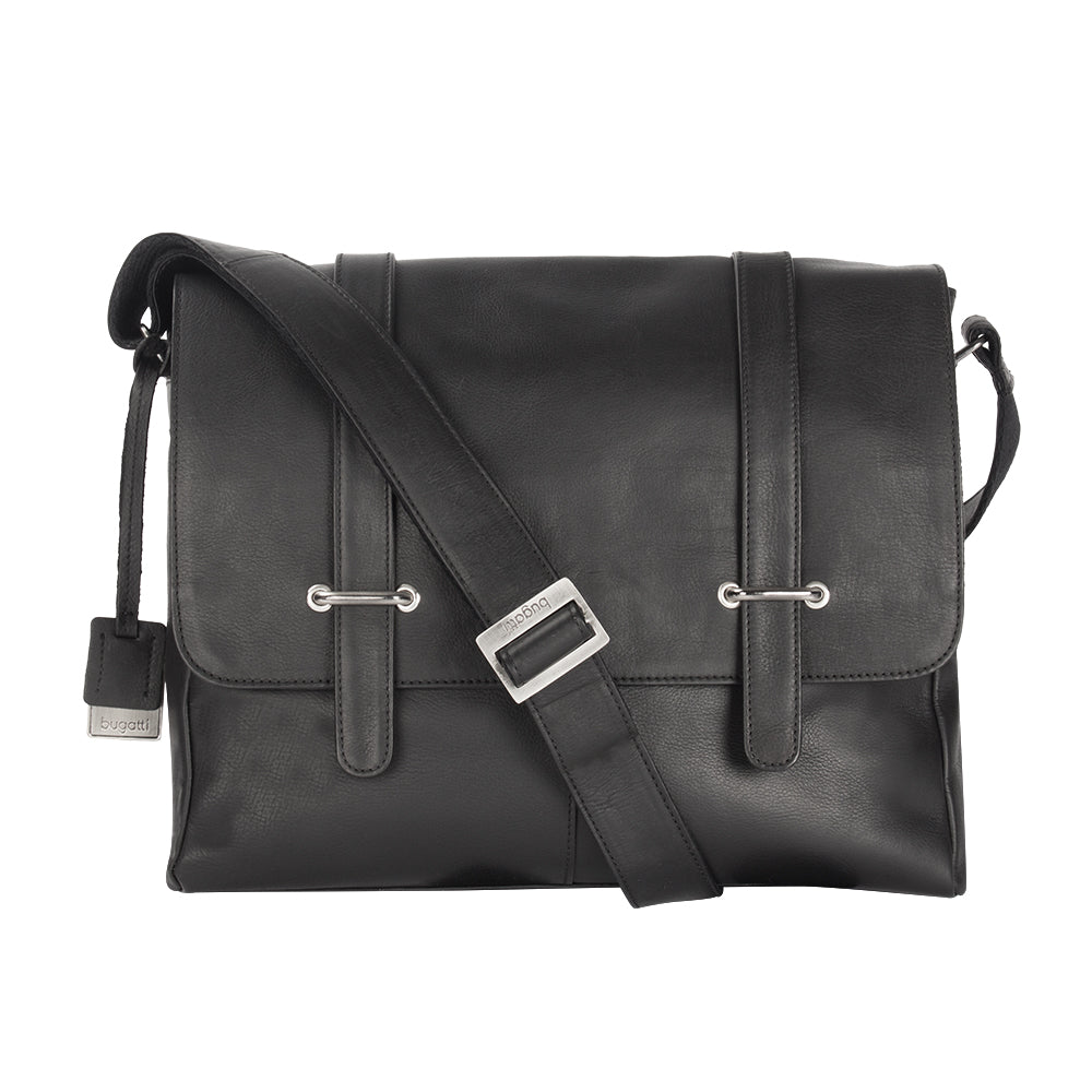 Colombian Leather Messenger Bag w/Magnetic Closure