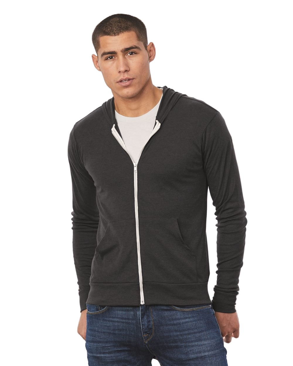 Bella + Canvas® Full-Zip Hooded Sweater