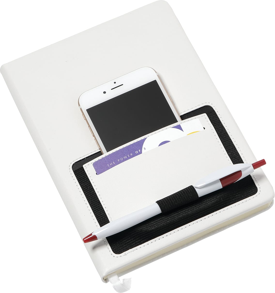 5" x 7" FSC® Mix Elastic Phone Pocket Notebook