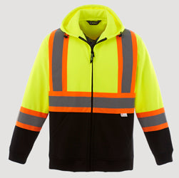 Freedom Men's Hi-Vis Full Zip Polyester Fleece Hoodie
