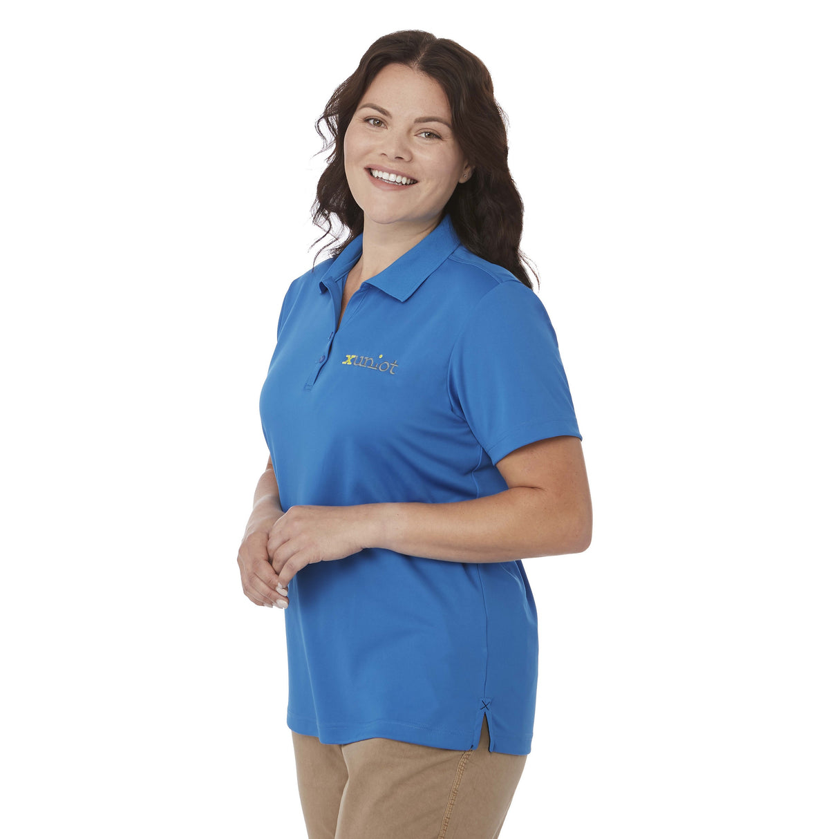 Women's MORENO TEXT MICRO SS POLO