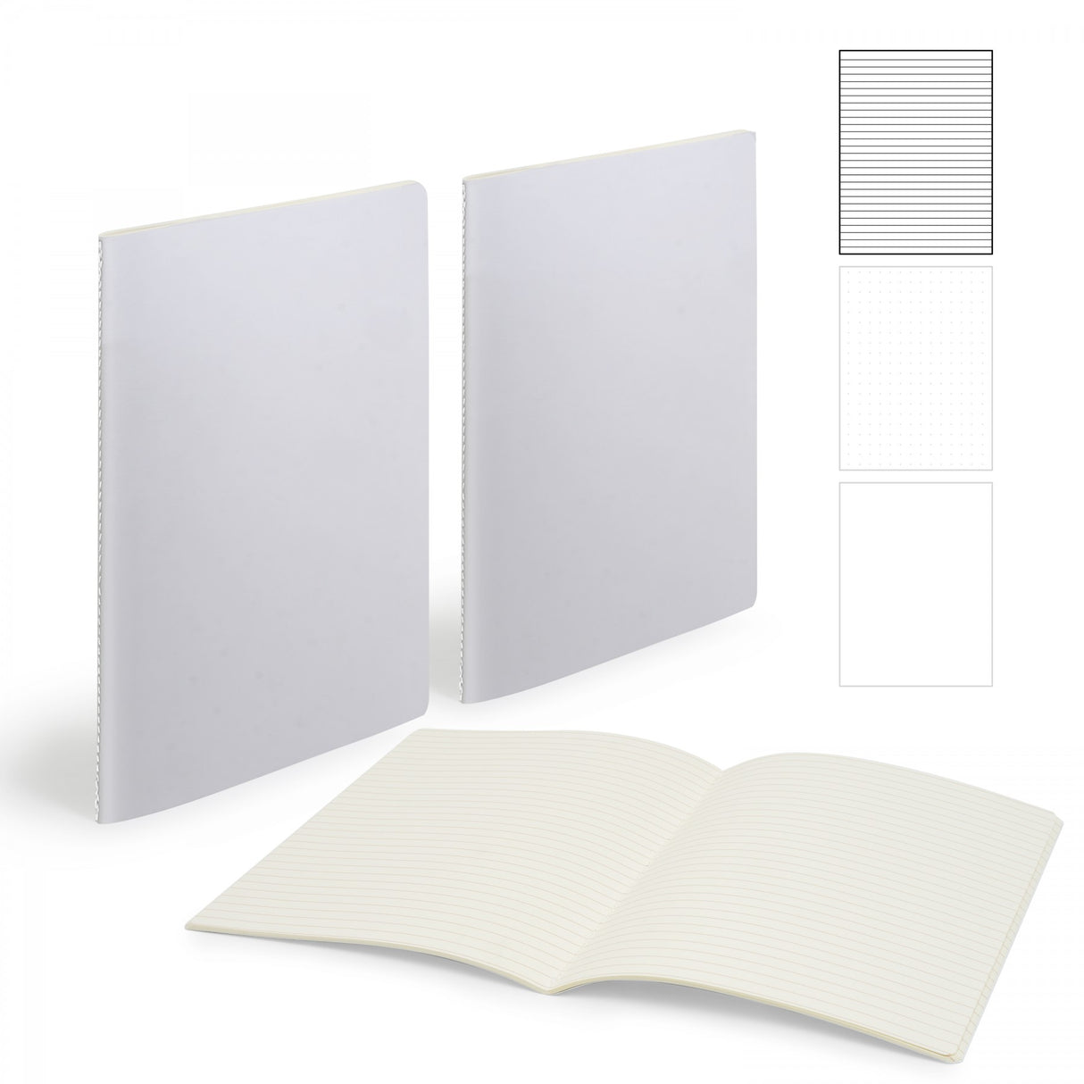 Medio Centre Sewn Notebook 5" X 7" With 56 Pages