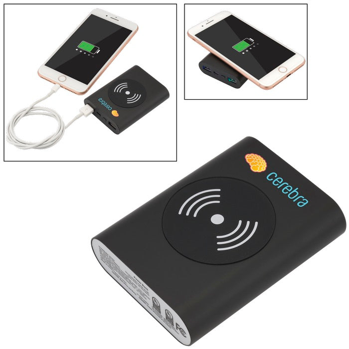 5000mAh UL Cert Tri-Way Wireless Charger & Power Bank