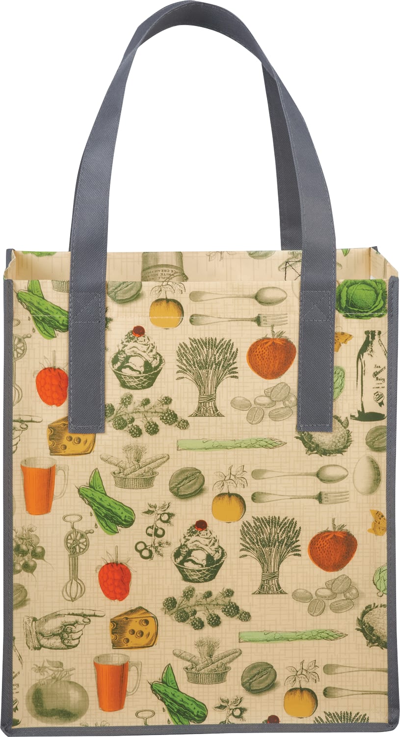 Big Grocery Vintage Laminated Non-Woven Tote