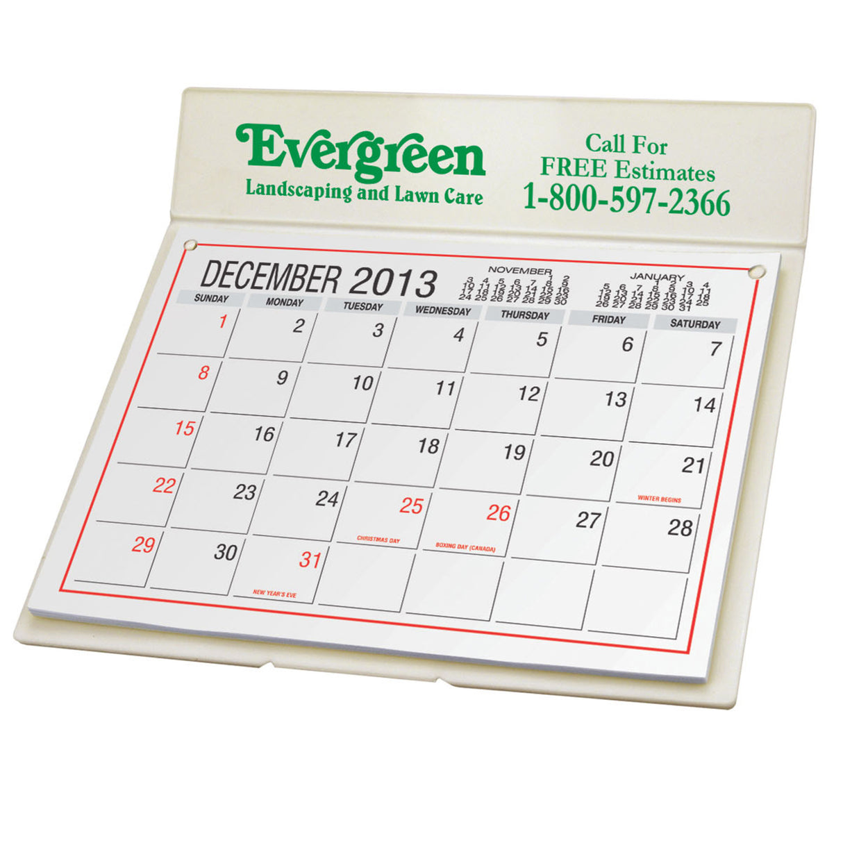 Desk Calendar w/ Mailing Envelope