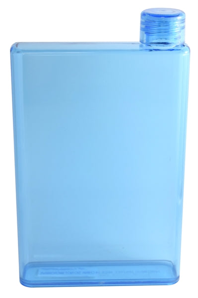 Trooper 16oz blue plastic flask with lid