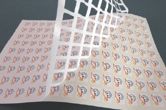 Vinyl Labels-Custom Cut-Outdoor Durable (7.1 to 8 Sq. In.)