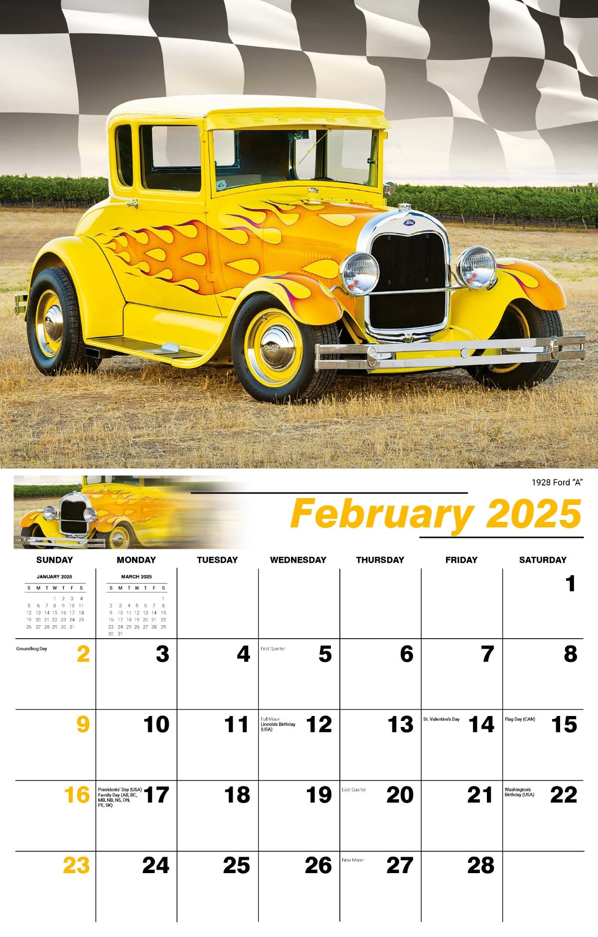 Galleria Wall Calendar 2025 Road Warriors