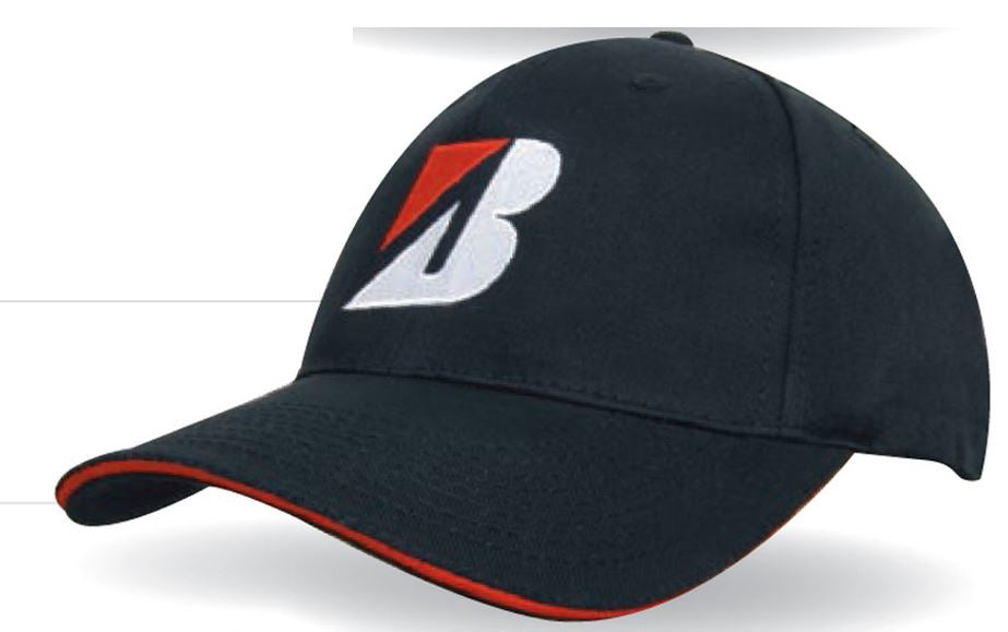 Chino Twill Cap w/Sandwich Trim