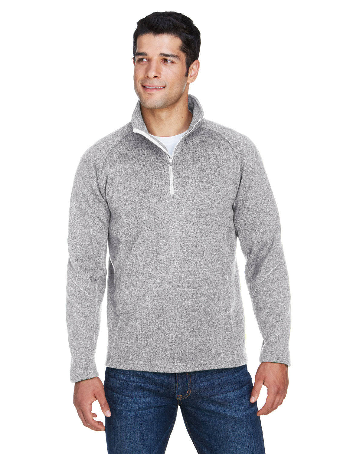 DEVON AND JONES Adult Bristol Sweater Fleece Quarter-Zip