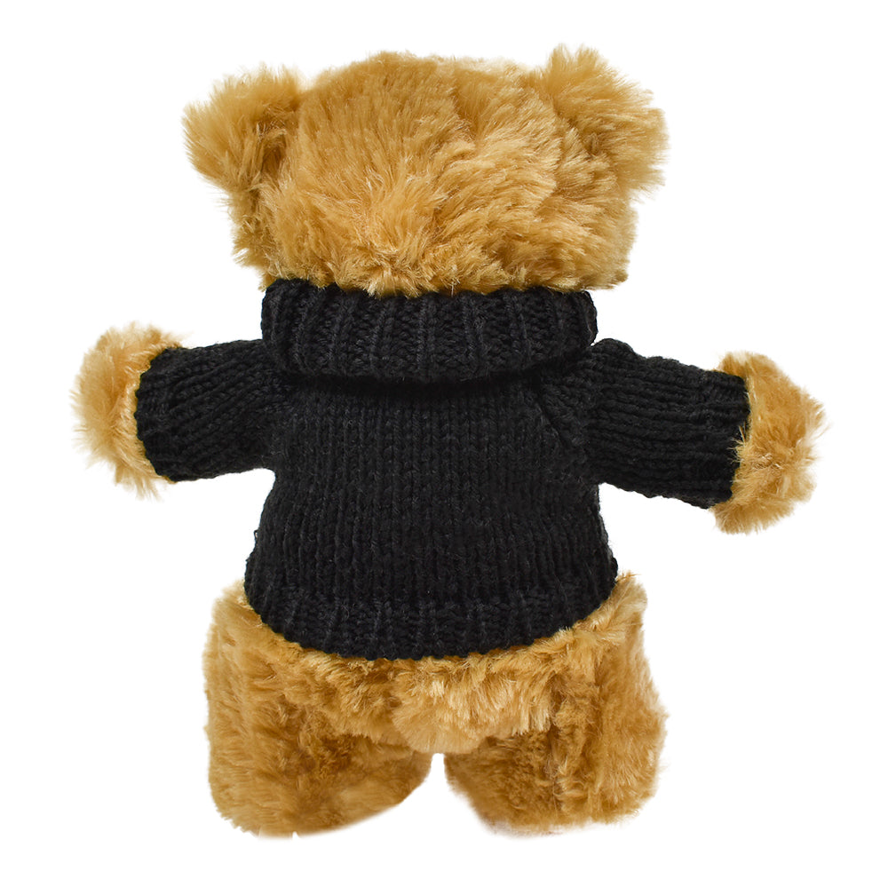 8.5" Standing Bailee Bear w/Hand Knit Embroidered Sweater