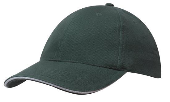Unstructured Brushed Cotton Cap w/Sandwich Trim