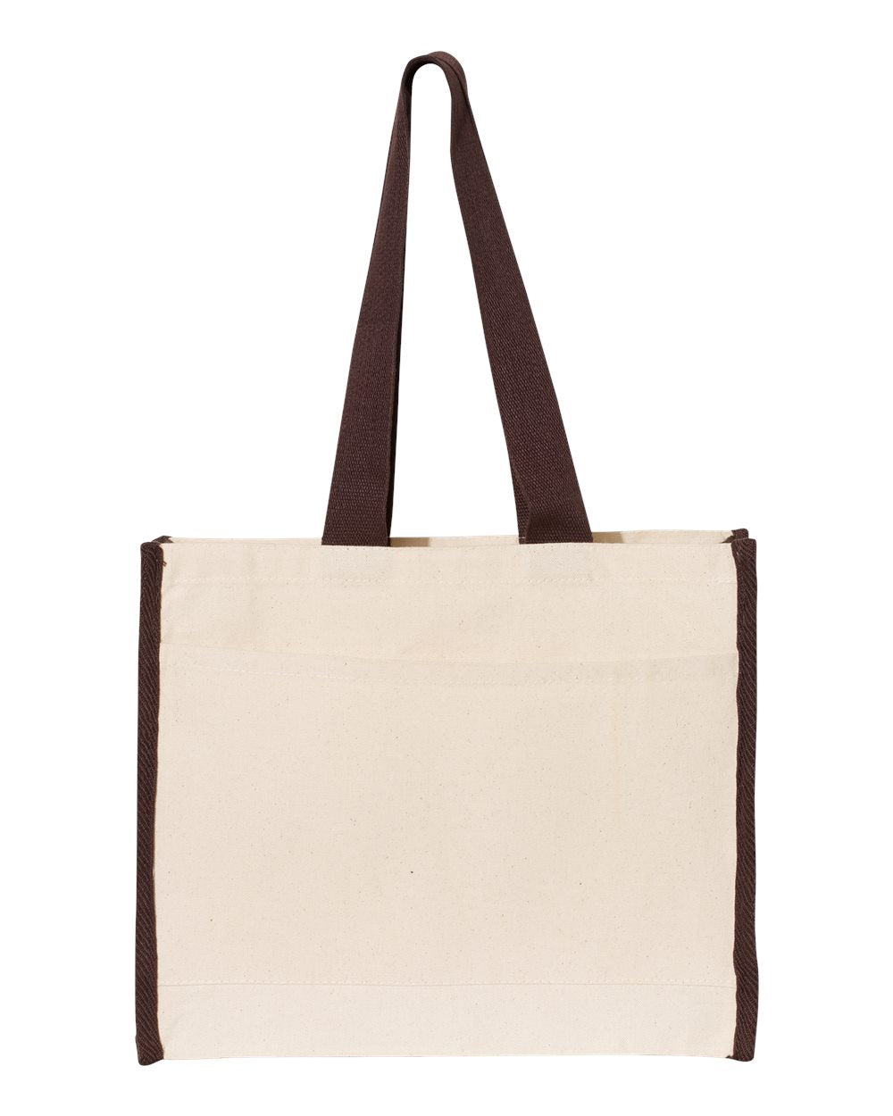 Q-Tees 14L Tote w/Contrast-Color Handles