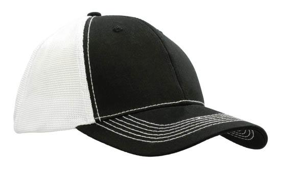 Chino Twill Cap w/Hi-Tech Mesh Back
