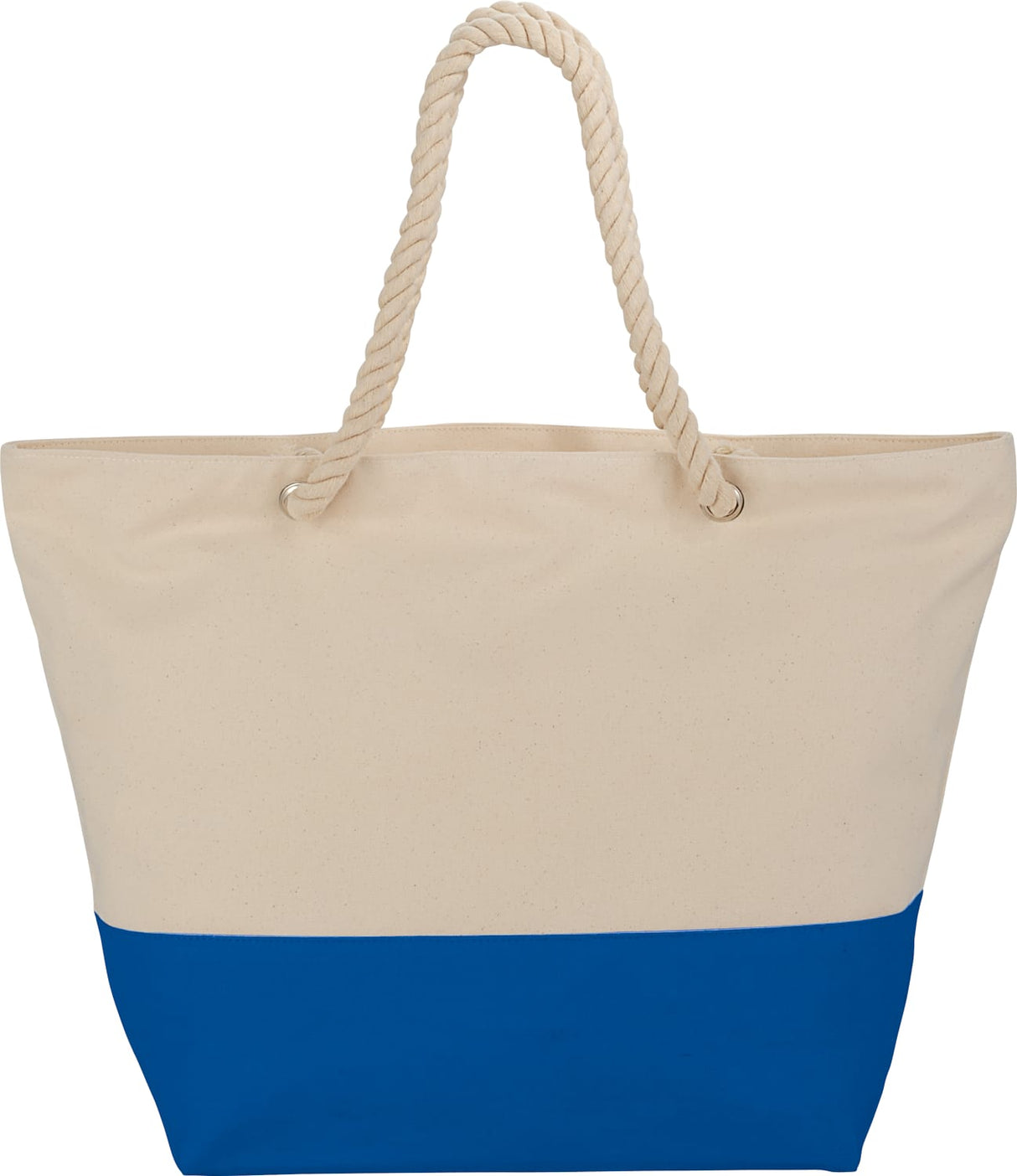 Zippered 12oz Cotton Canvas Rope Tote