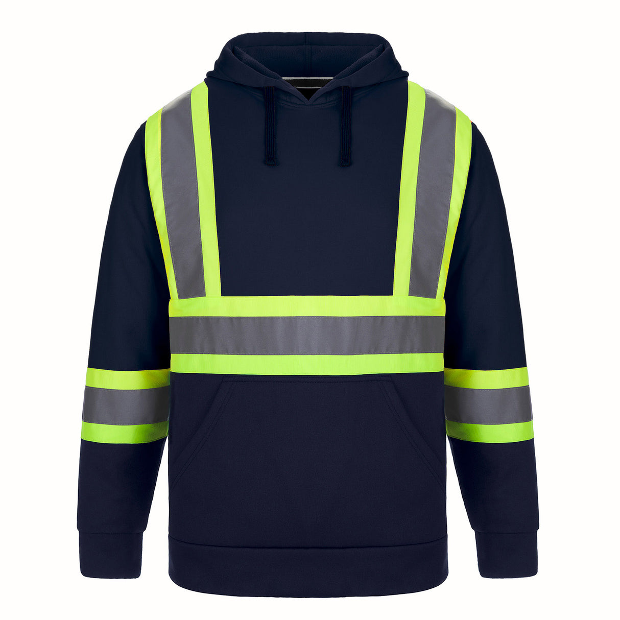 Long Haul Men's Hi-Vis Polyester Pullover Hoodie