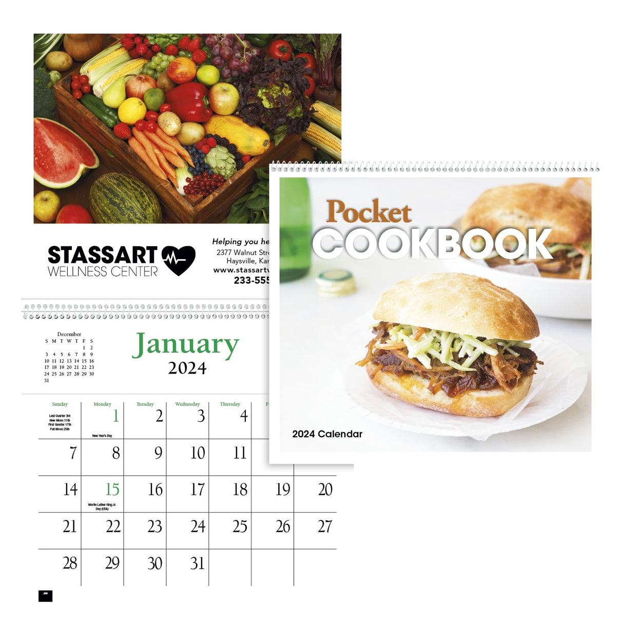 Pocket Cookbook Calendar
