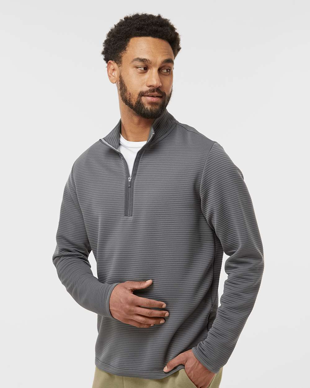 Adidas® Spacer Quarter-Zip Pullover