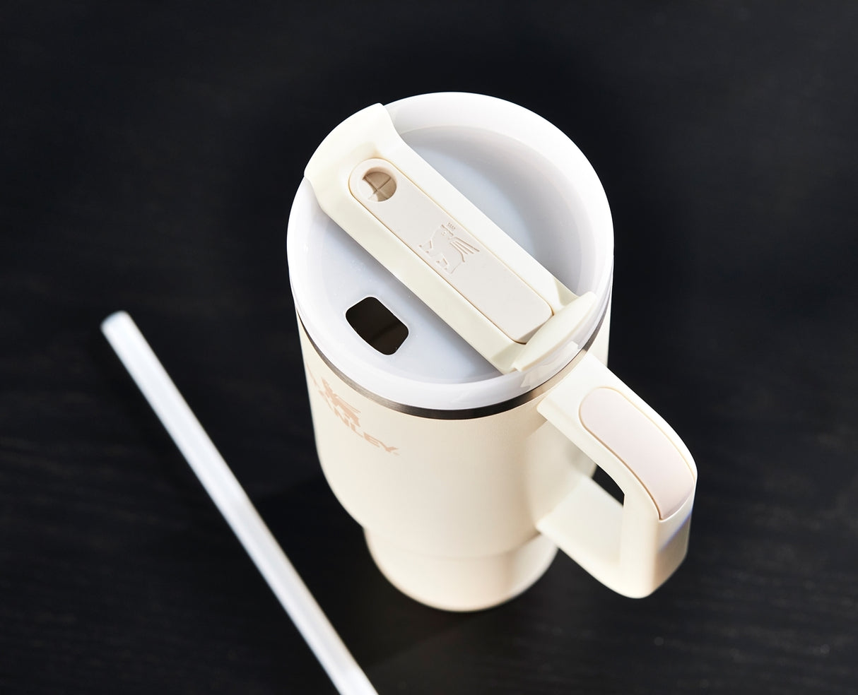 Stanley® Quencher H2.0 Flowstate™ Tumbler 40oz, Cream - Laser Etched