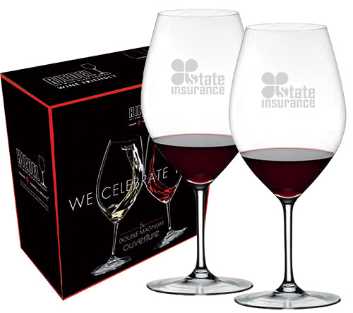 Double Magnum 33-5/8oz S/2 RIEDEL crystal wine in RIEDEL Gift box