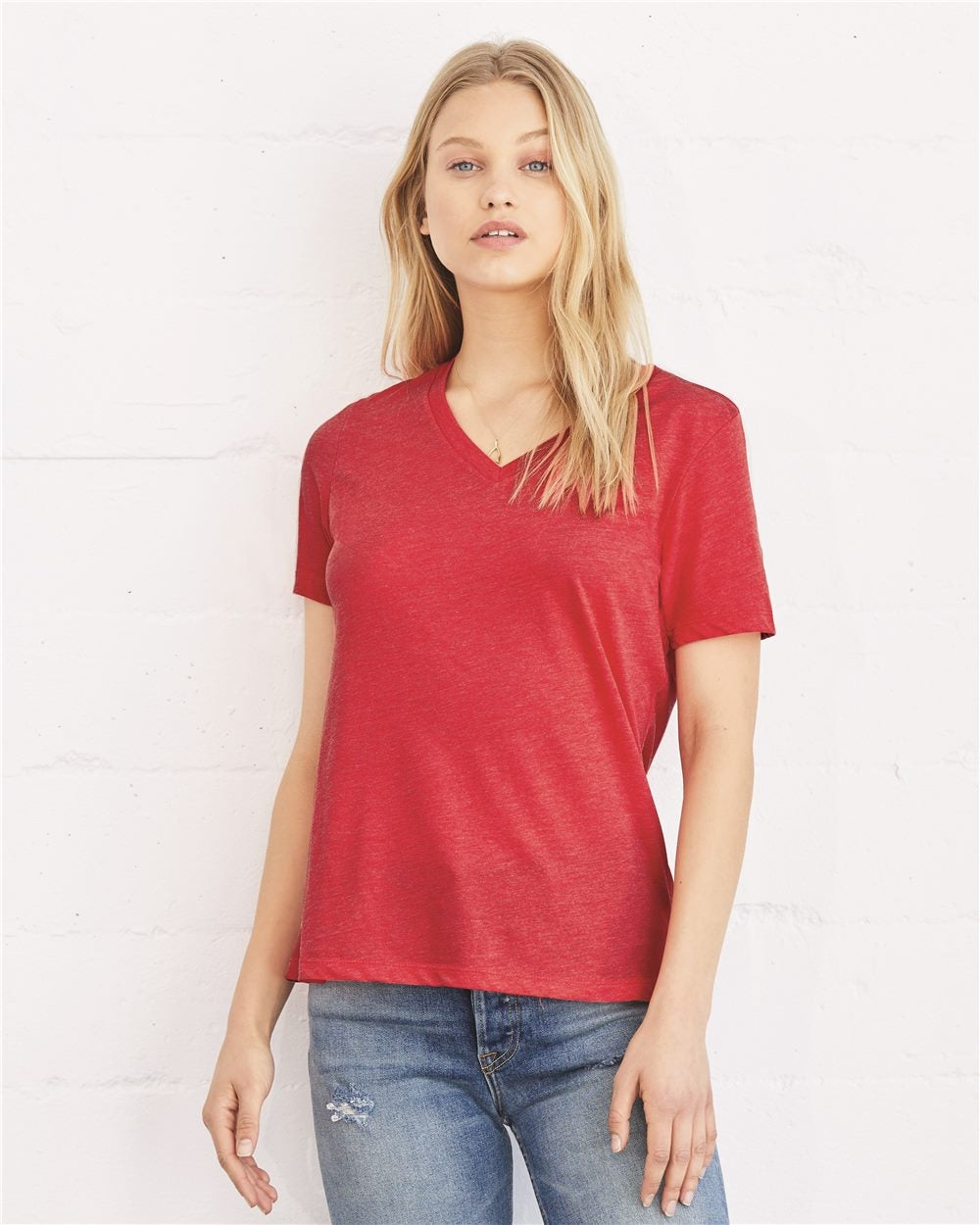 Bella+Canvas® Women's Relaxed Jersey V-Neck Tee