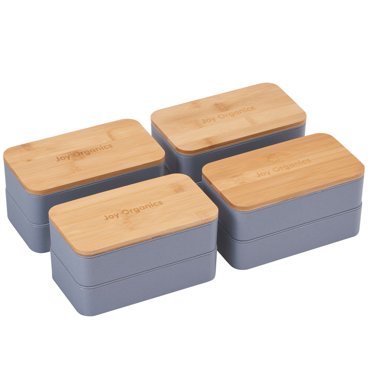 Stackable Bamboo Fiber Bento Box