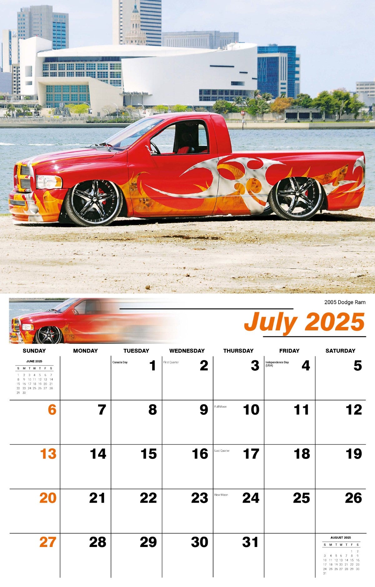 Galleria Wall Calendar 2025 Pumped Up Pickups