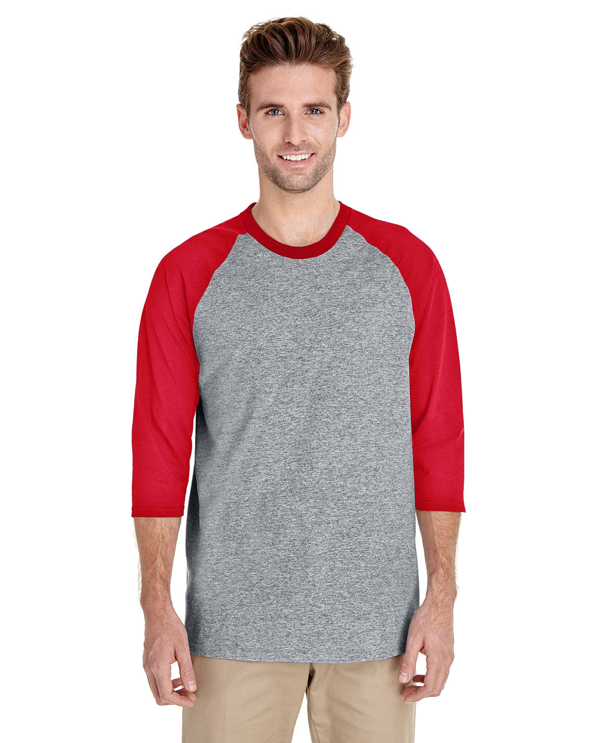 Gildan Adult Heavy Cotton? 3/4-Raglan Sleeve T-Shirt