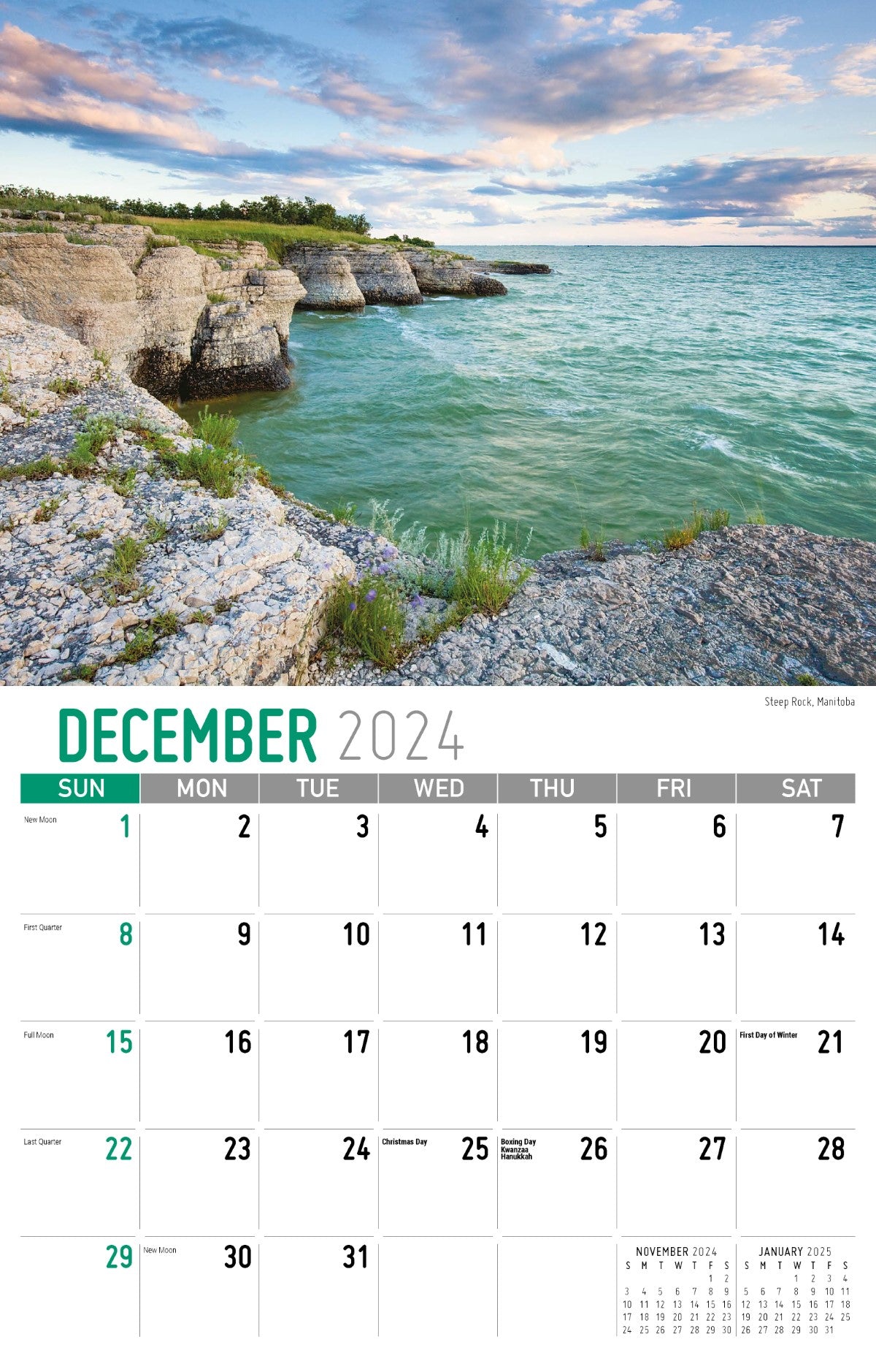 Galleria Wall Calendar 2025 Scenes of Western Canada