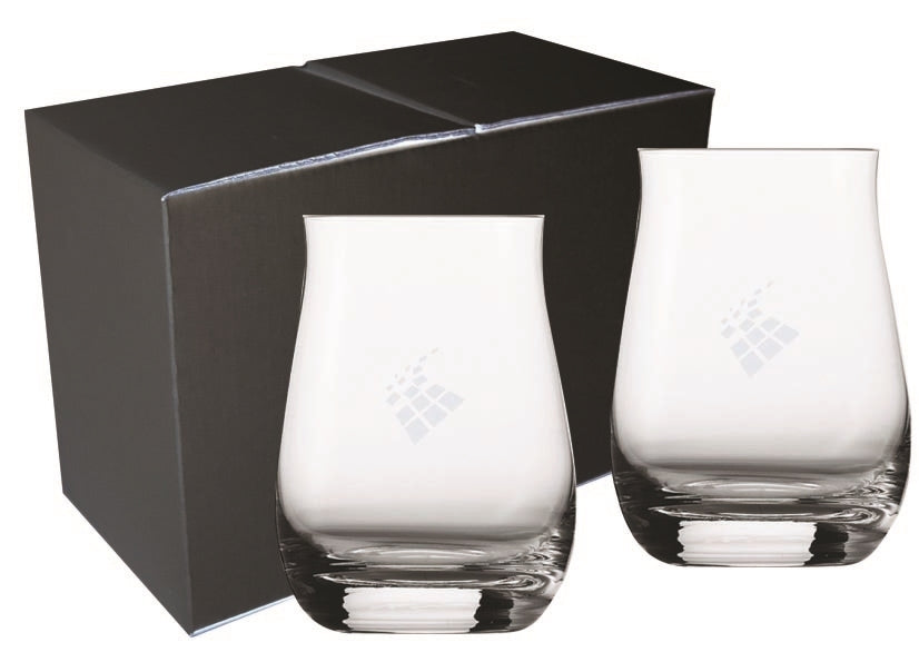 ~Spiegleau Single Barrel Bourbon 12oz crystal set of 2 in a Mystique gift box