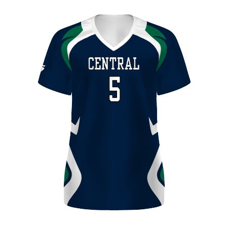 High Five Ladies' Freestyle Sublimated Short Sleeve Stretch Volleyball Jersey