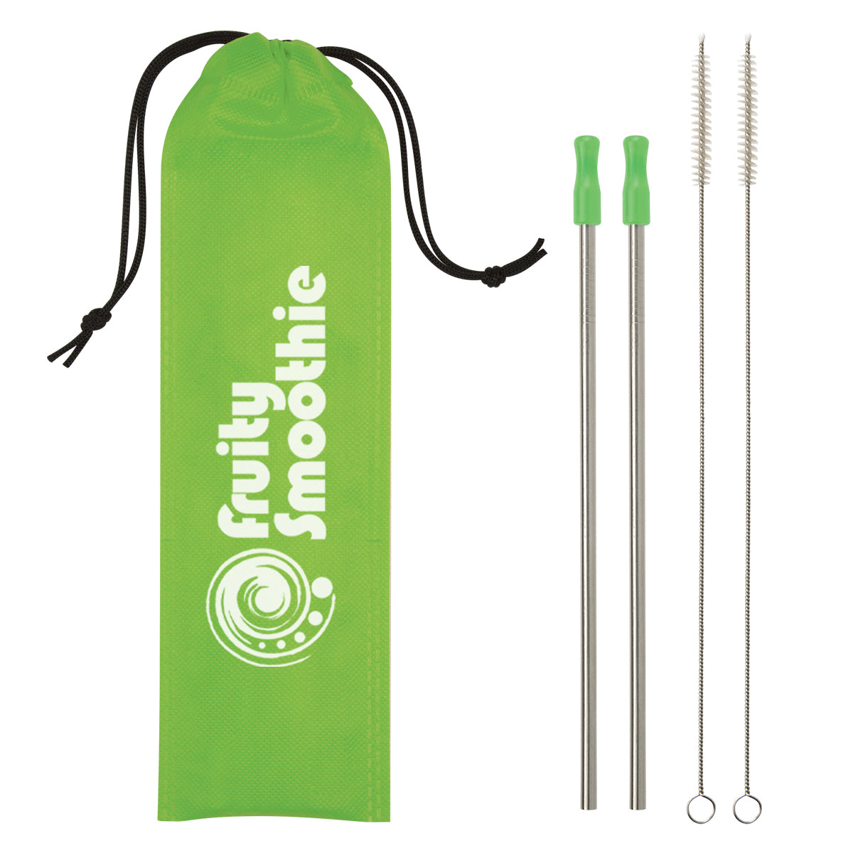 2-pack Stainless Steel Straw Kit