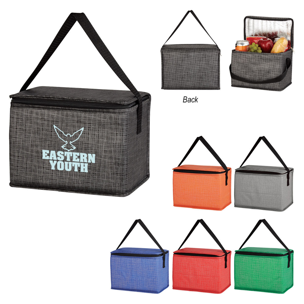 Crosshatch Non-woven Lunch Bag