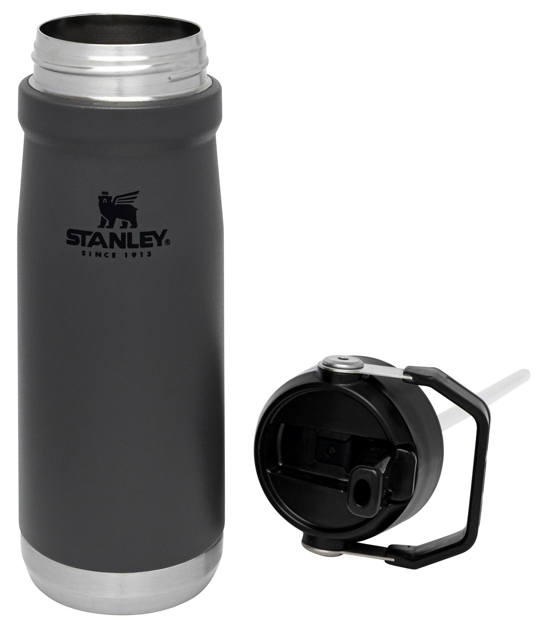 Stanley® IceFlow 22oz Flip Straw Water Bottle, grey